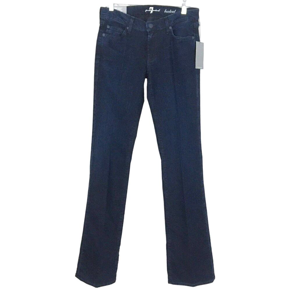7 For All Mankind Bling Crystal Pocket Bootcut Jeans in Rustic Canyon NWT Sz 28 - Picture 3 of 16